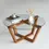 Thumbnail: Lotus Glass Coffee Table / Walnut
