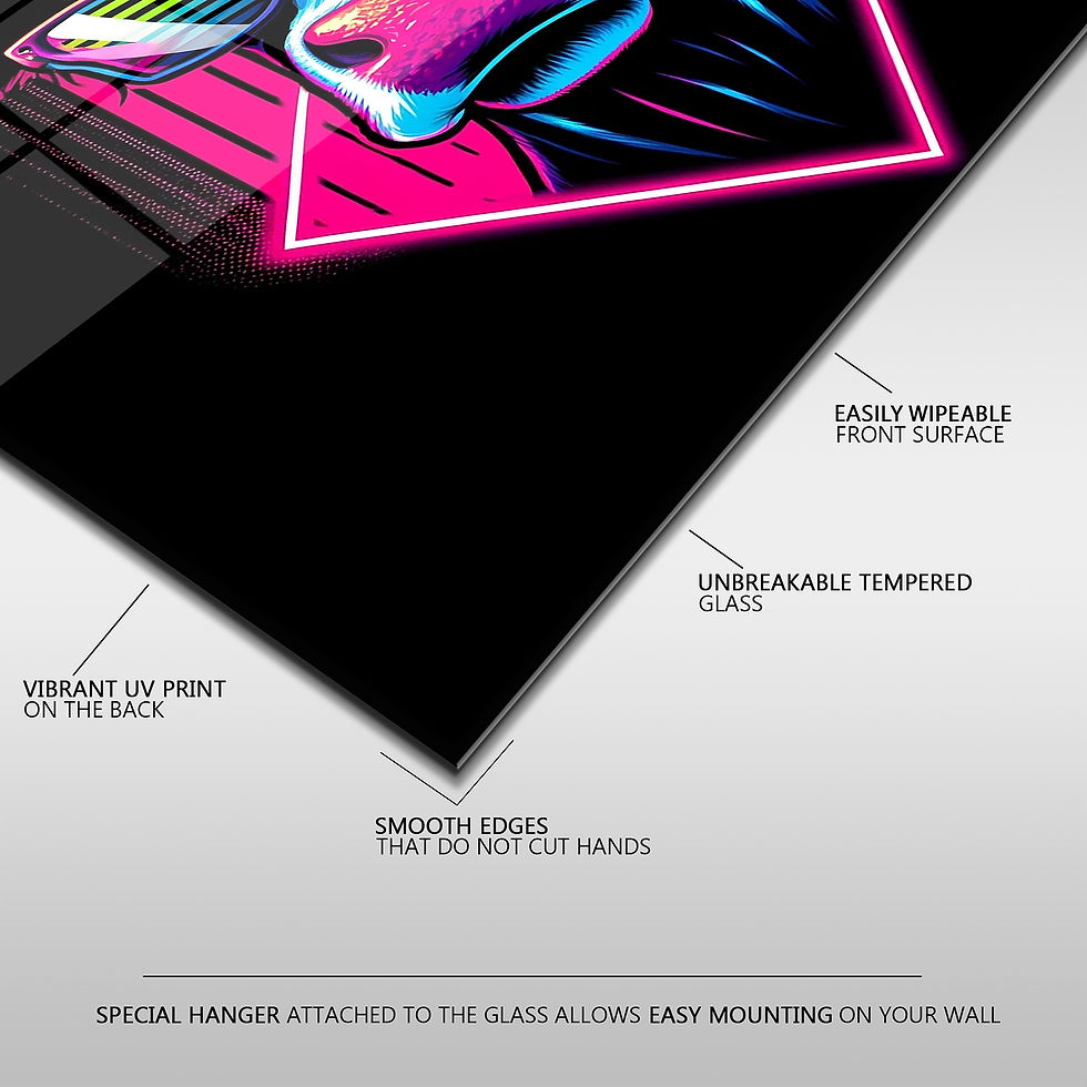 Thumbnail: bull glass printing wall art