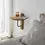 Thumbnail: Side profile of compact oak and black wall shelf