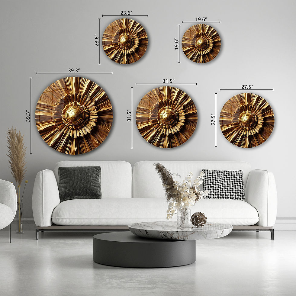 Thumbnail: Bronze Sunburst Wall Art