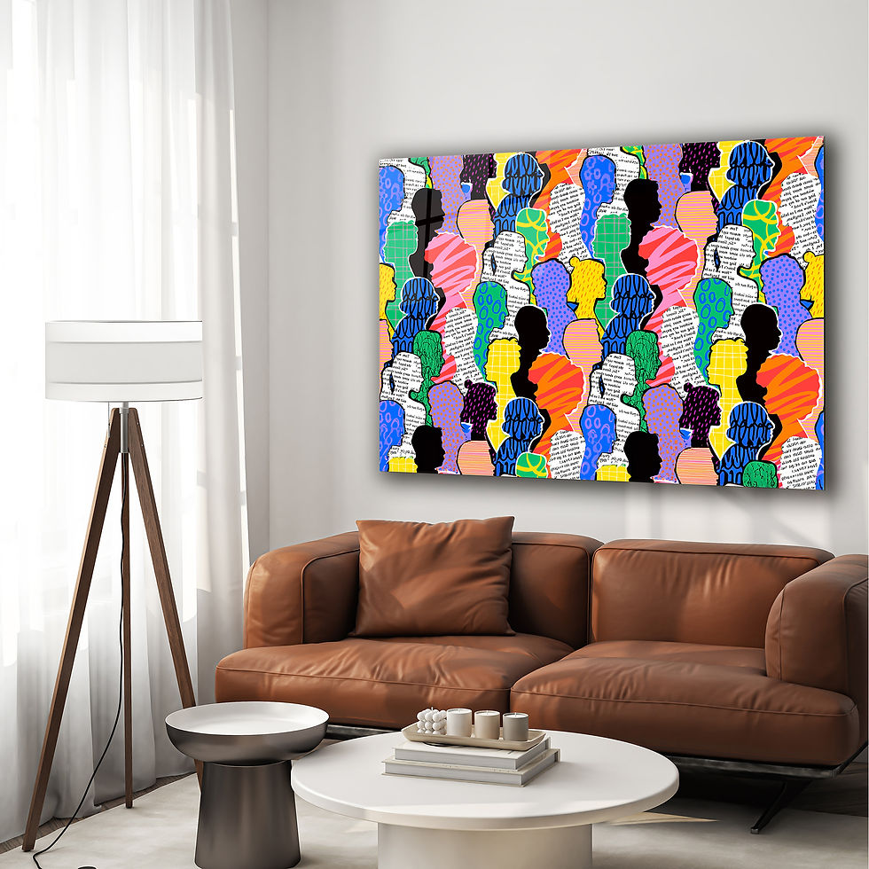 Thumbnail: Diverse People Crowd Wall Art