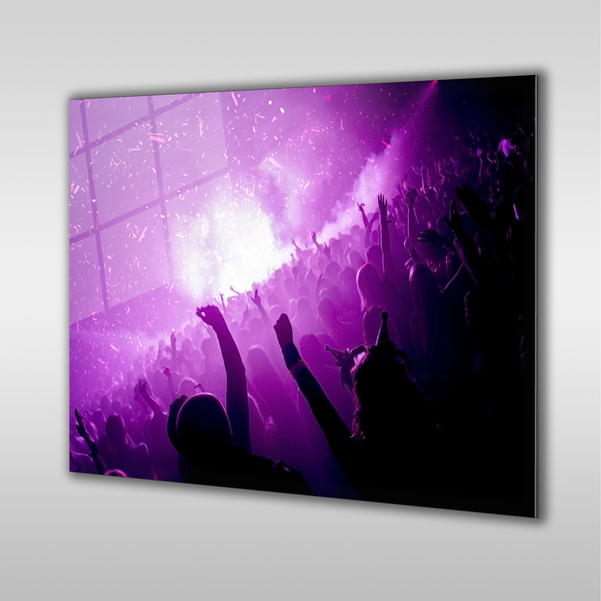 Concert Crowd in Purple