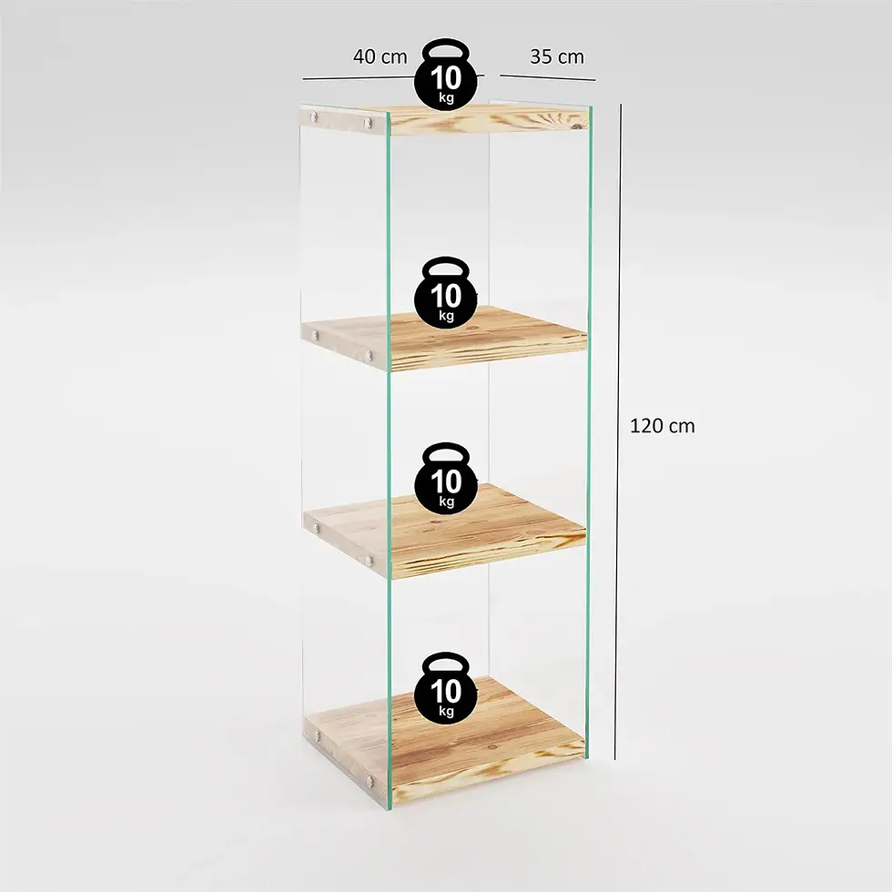 Thumbnail: Demansions of Niagara 3-Tier Natural Bookcase