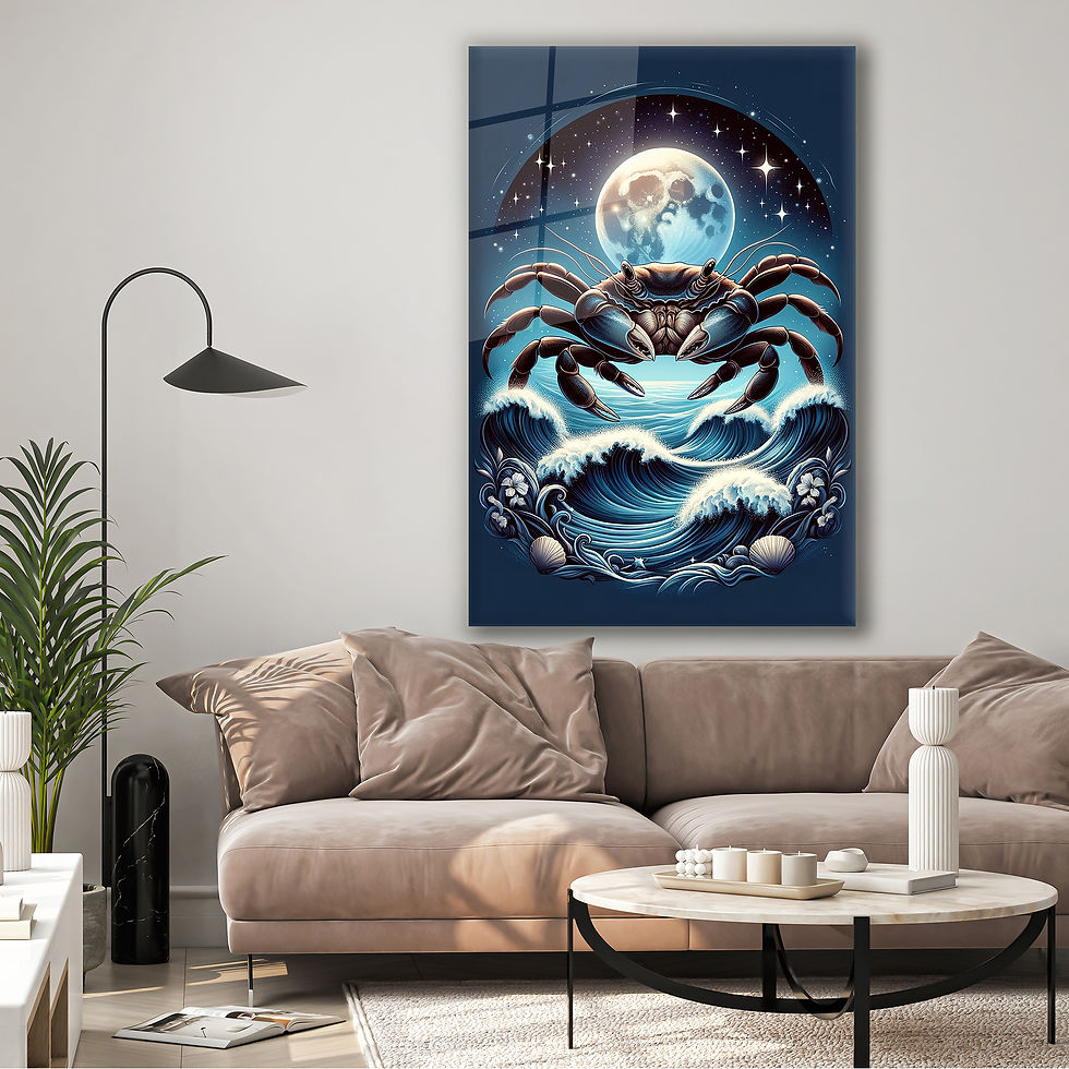 Thumbnail: cancer glass printing wall art