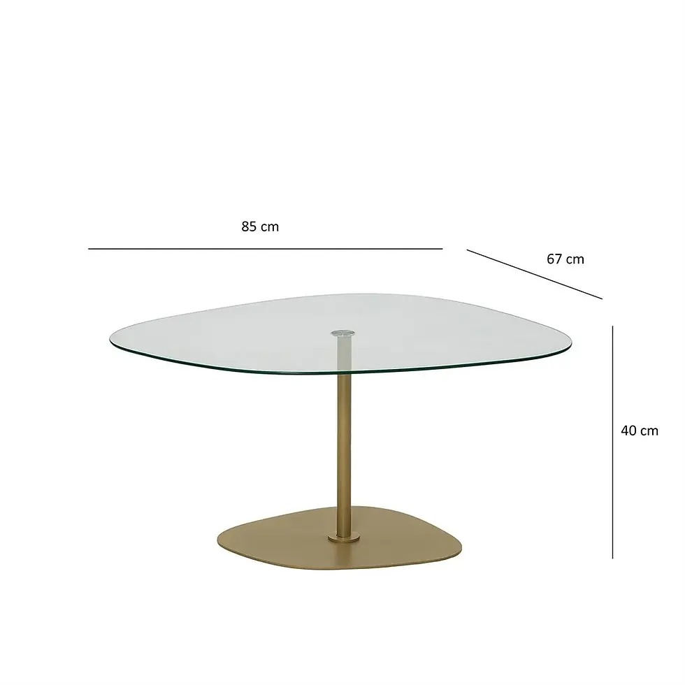 Thumbnail: Soho Coffee Table / Gold&Clear Glass