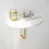 Thumbnail: Contemporary entryway shelf displaying small décor on Reve wall shelf