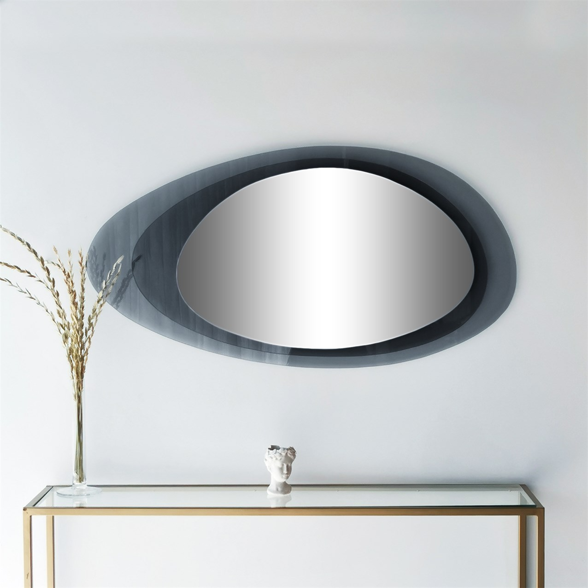 Smoke Irregular Wall Mirror