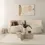 Thumbnail: Himalayas Glass Coffee Table / Travertine&Clear Glass