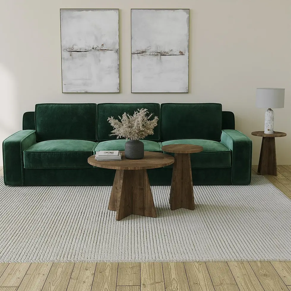 Thumbnail: Mushroom 2-Piece Coffee Table / Walnut