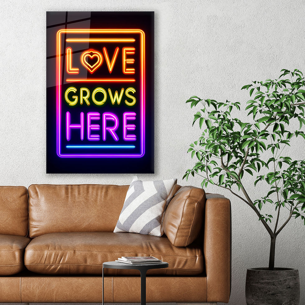 Love Grows Here wall art