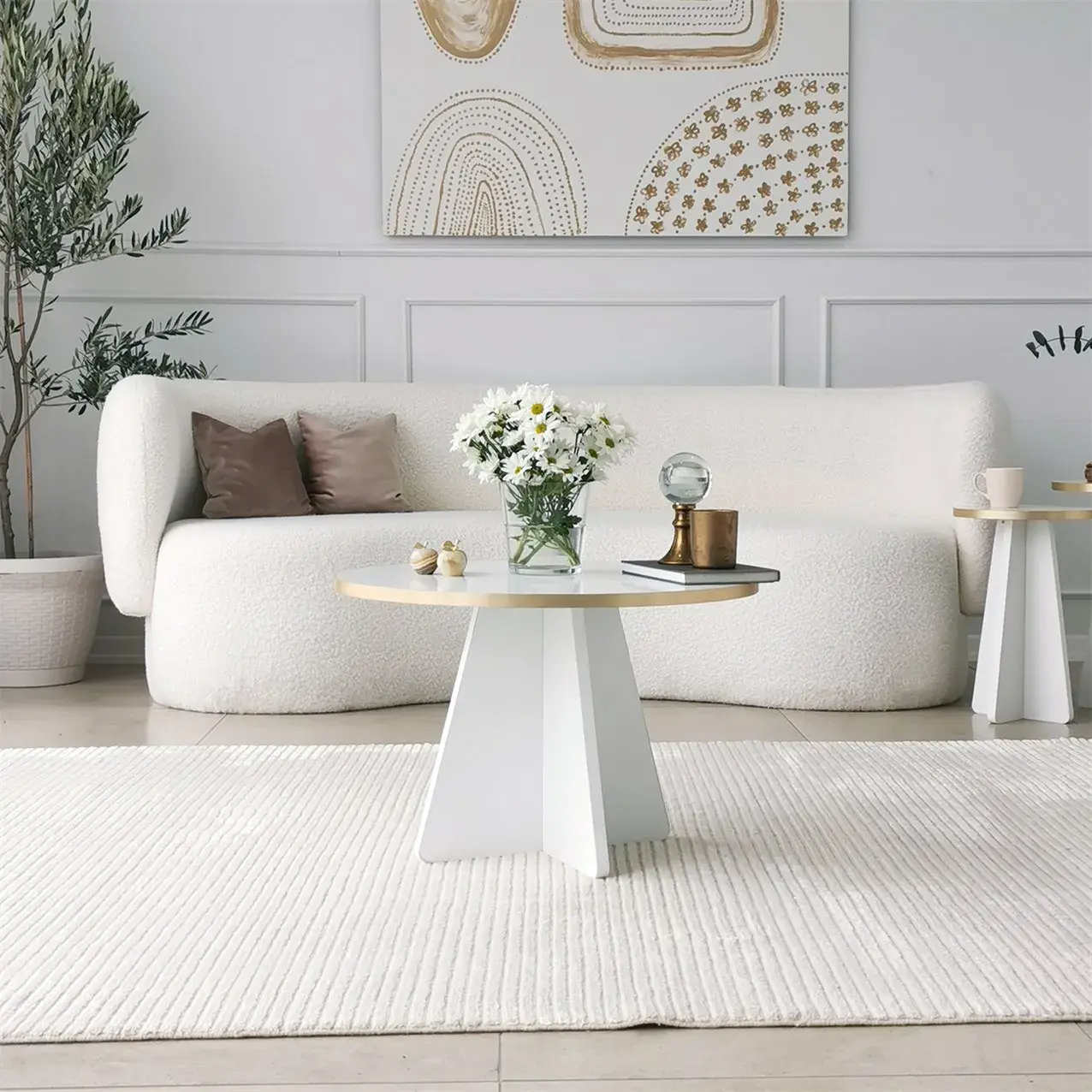 Mushroom Coffee Table / White