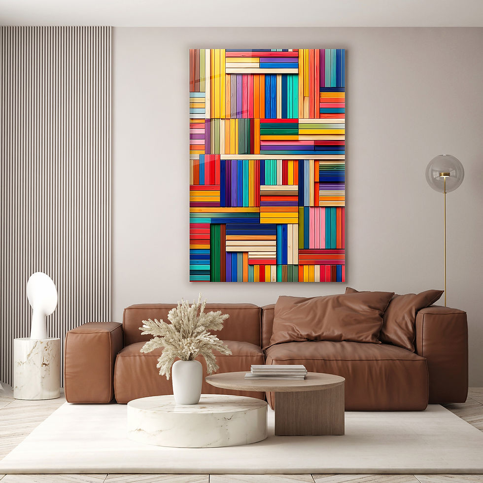 abstract wood wall art