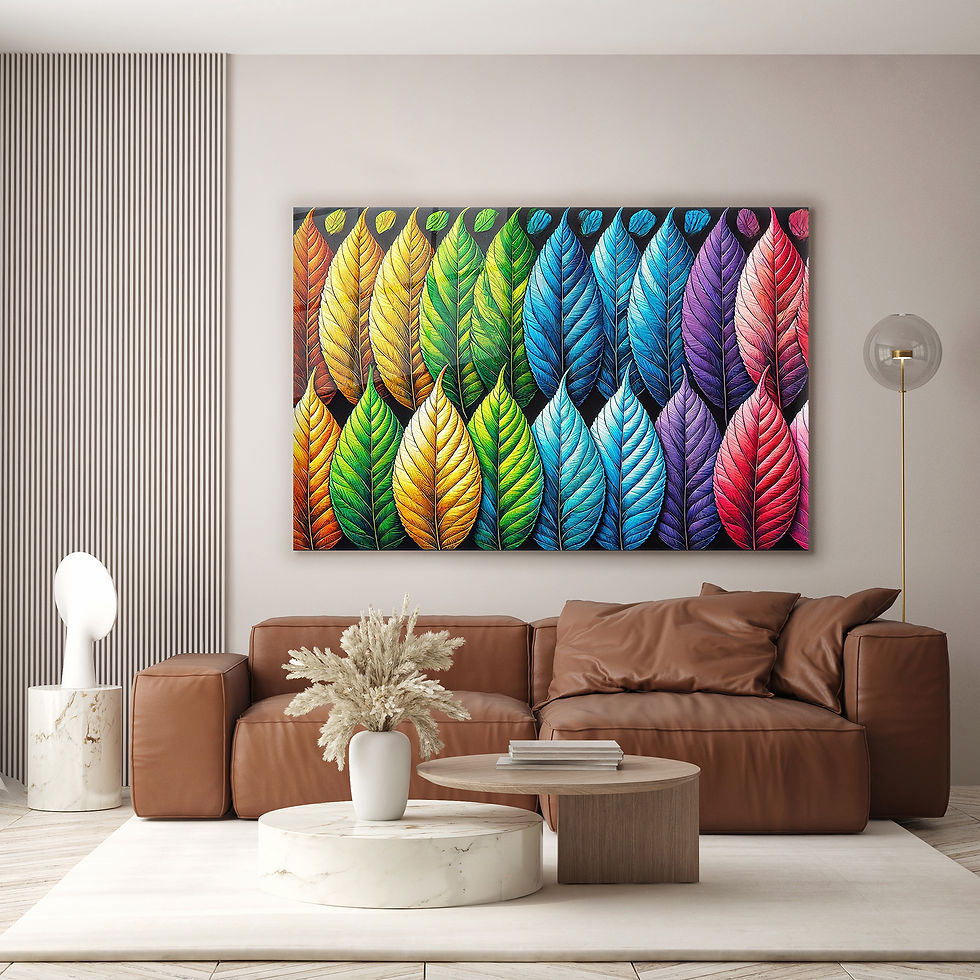 Thumbnail: colorful leaves wall art