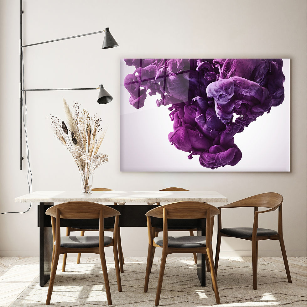Thumbnail: Purple Paint Splash Wall Art