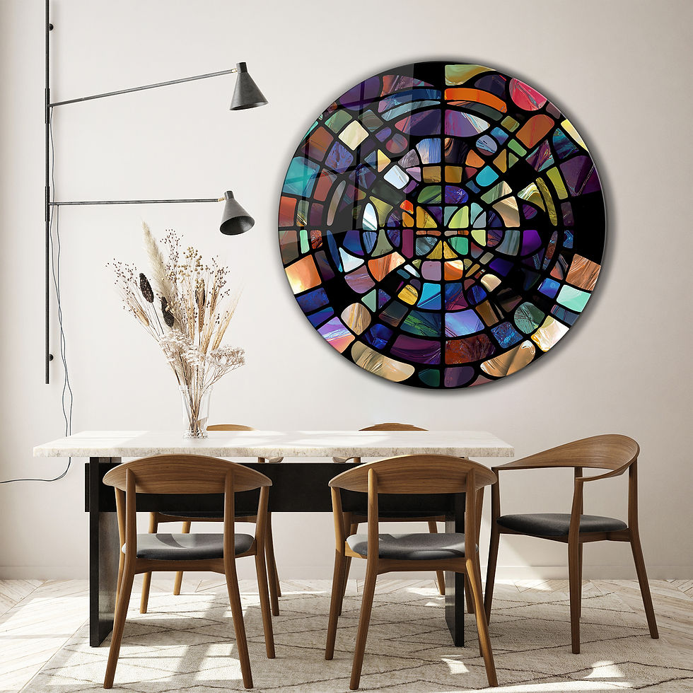 Thumbnail: Sharp Stained Abstract Wall Art