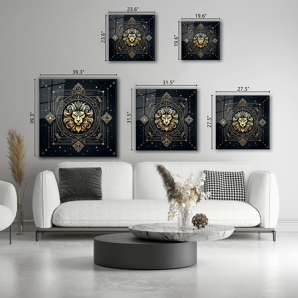 Thumbnail: zodiac leo wall art