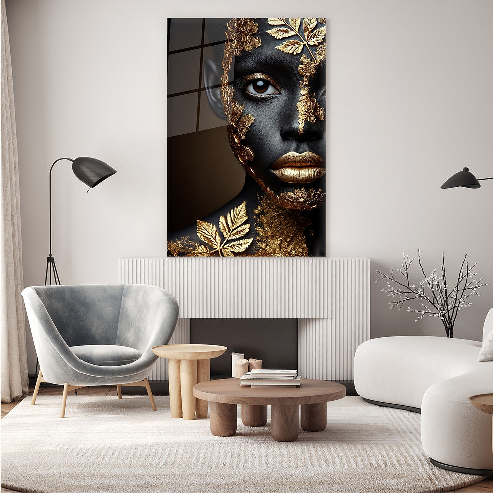 african woman wall art