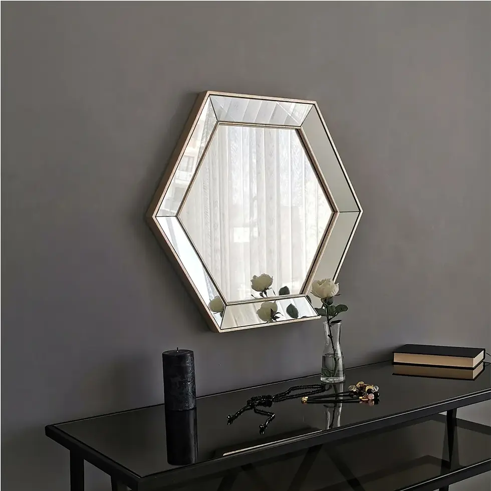 Thumbnail: Decorative Hexagon Mirror / No:2