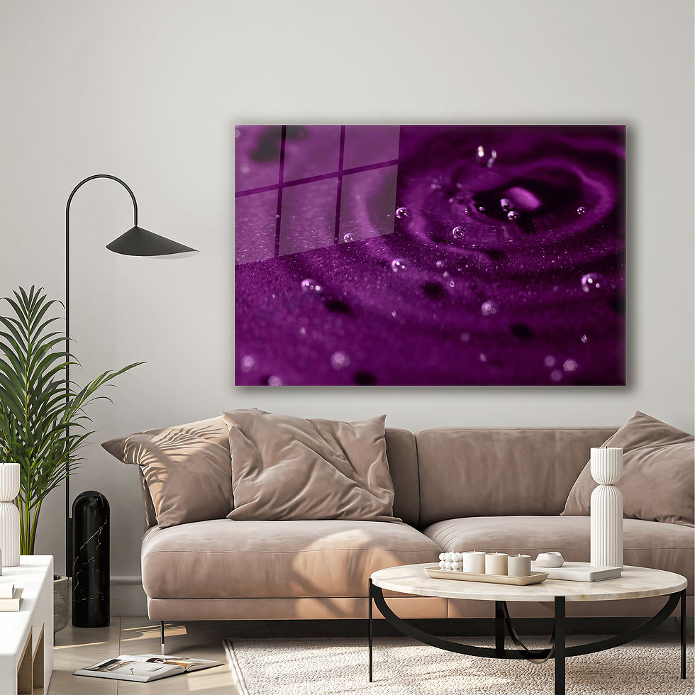 Thumbnail: Water Drops on Purple Sand