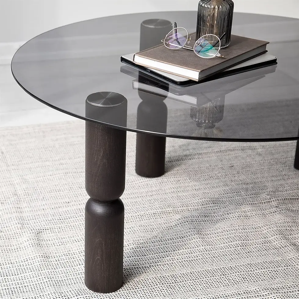 Thumbnail: City Glass Coffee Table / Anthracite&Smoked Glass
