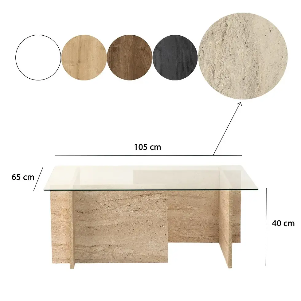 Thumbnail: New Escape Coffee Table / Travertine