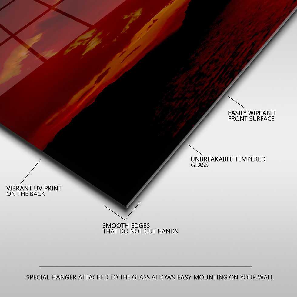 Thumbnail: Blood Moon on Red Sky Wall Art