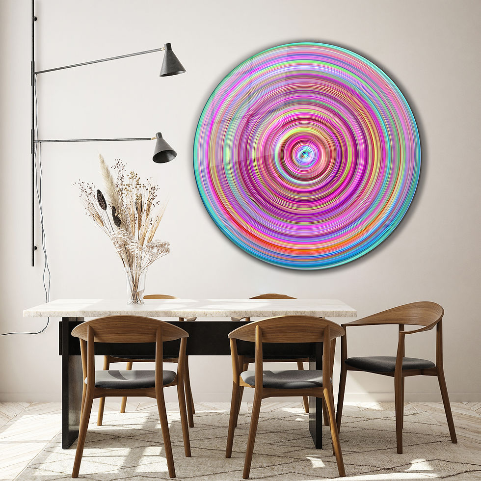 Thumbnail: Colorful Spiral Wall Art