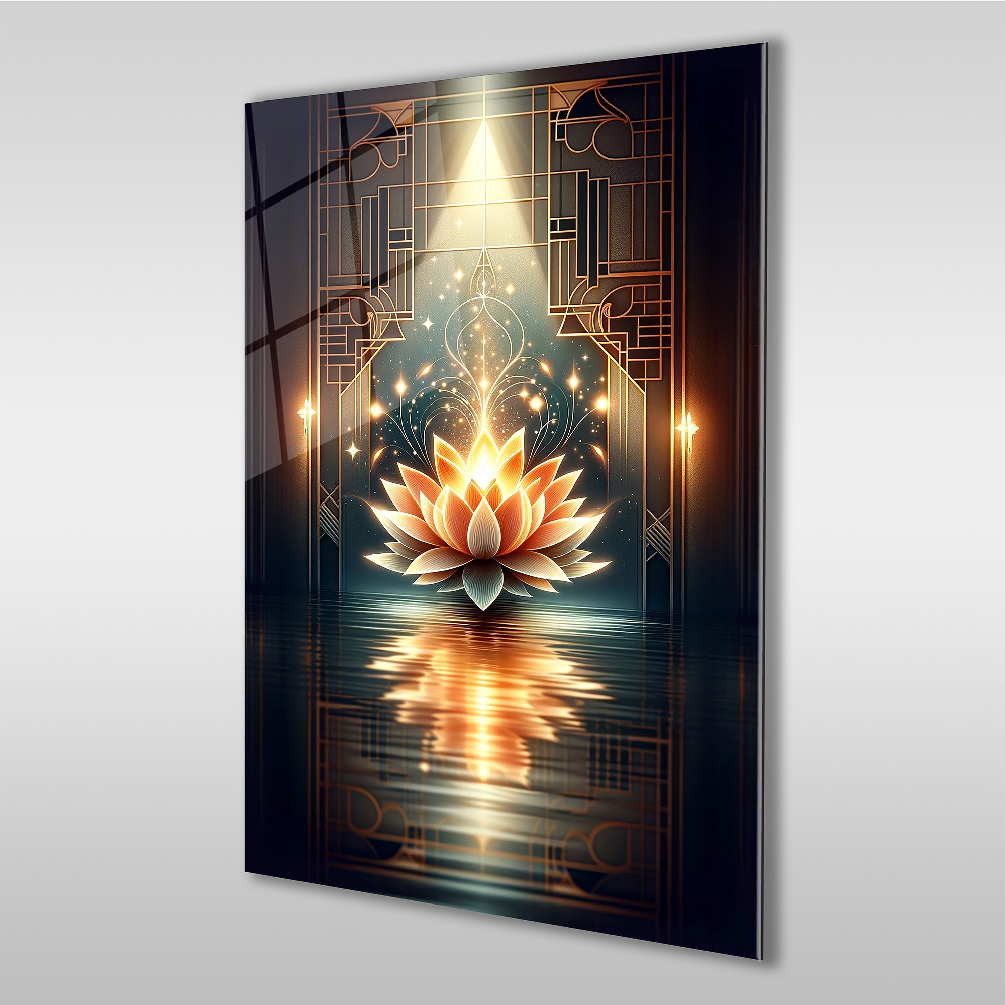 lotus wall art
