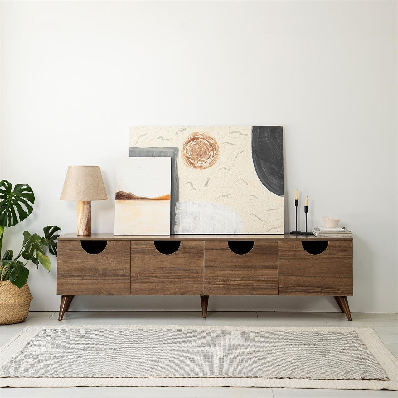 Four Seasons TV Stand / Walnut Color