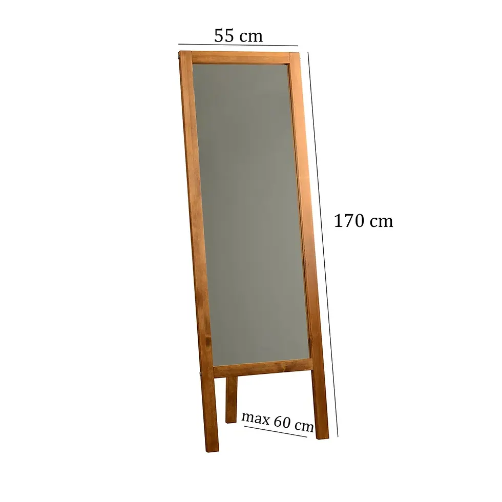 Thumbnail: Full Length Mirror with Wooden Leg (No:2)