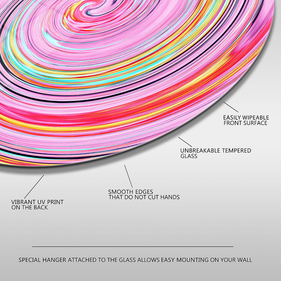 Thumbnail: Pink Vibrant Swirl Wall Art