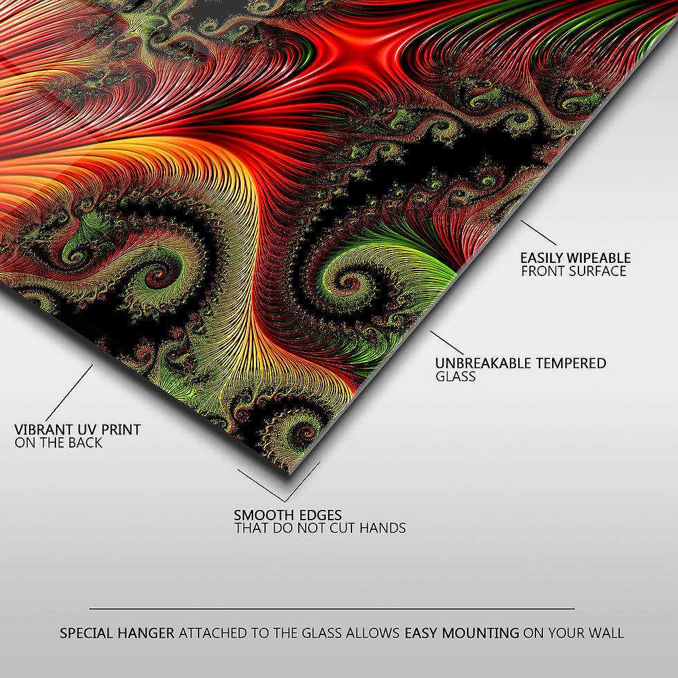 Thumbnail: Trippy Psychedelic Fractal Abstract Wall Art