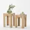 Thumbnail: Seine 2-Piece Coffee Table / Oak & Clear Glass