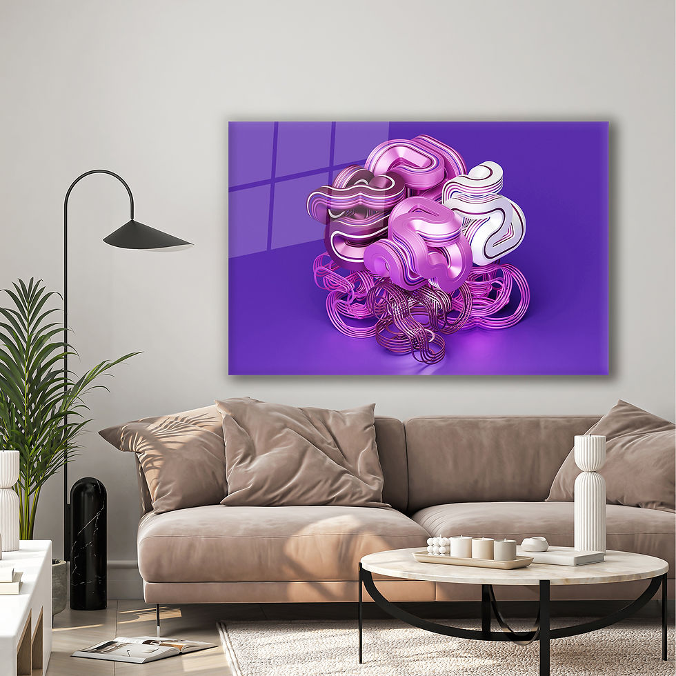 Thumbnail: Dynamic Shape Abstract Wall Art