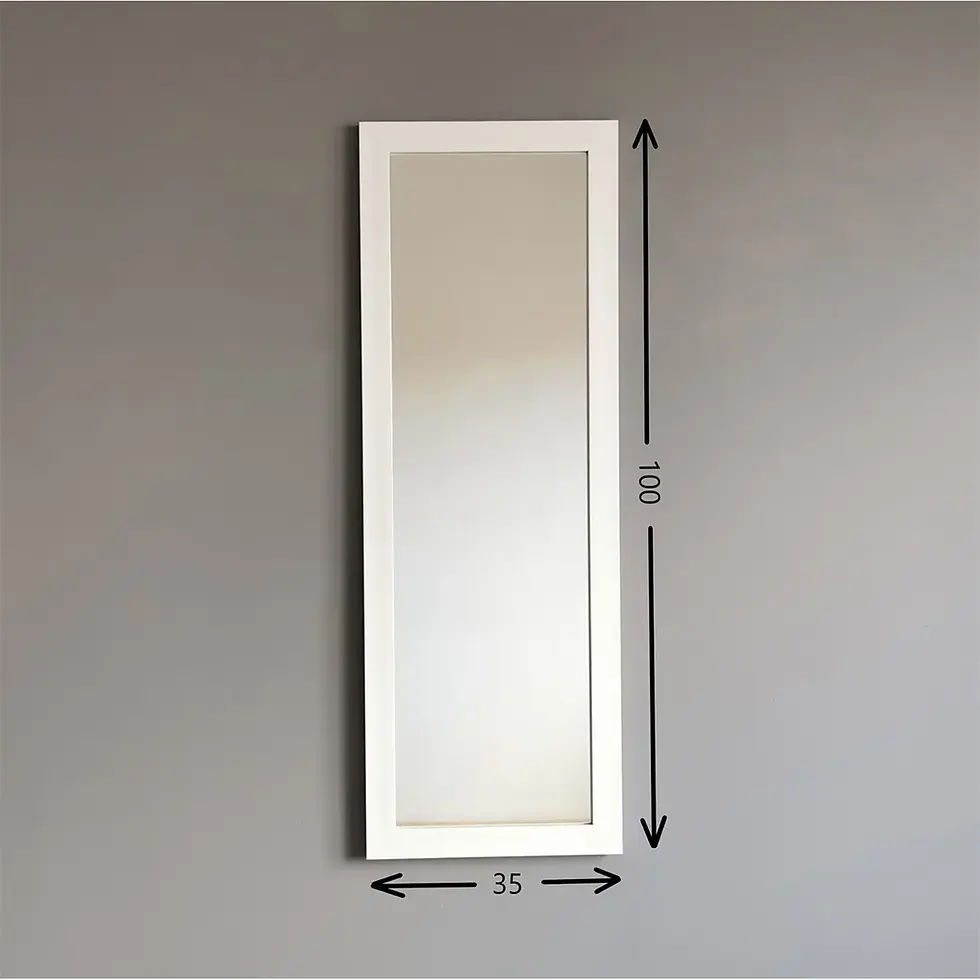 Thumbnail: White Decorative Mirror (No:1)