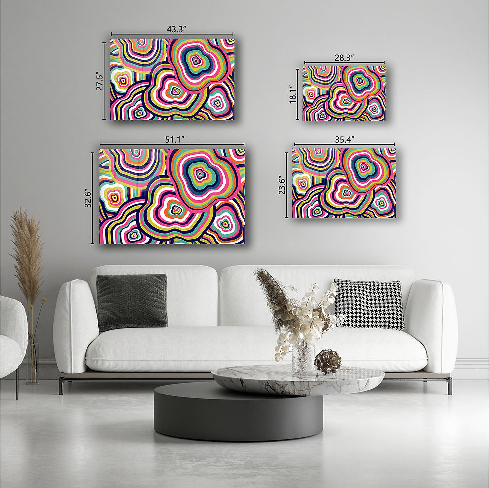 Thumbnail: Colorfully Waves Abstract Wall Art