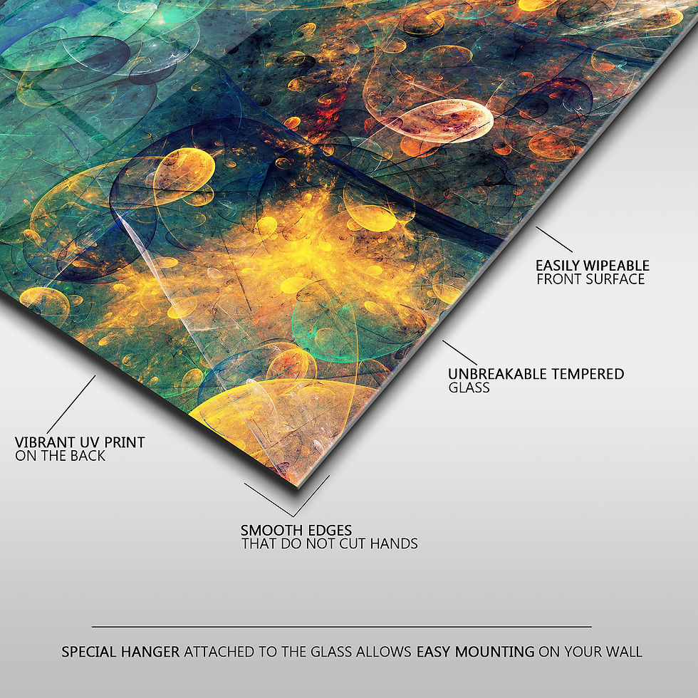Thumbnail: Blue and Orange Abstract Painting Wall Art