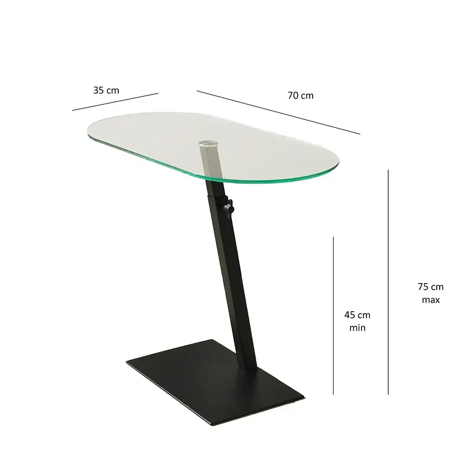 Thumbnail: Ovale Lungo Coffee Table / Height & Adjustable