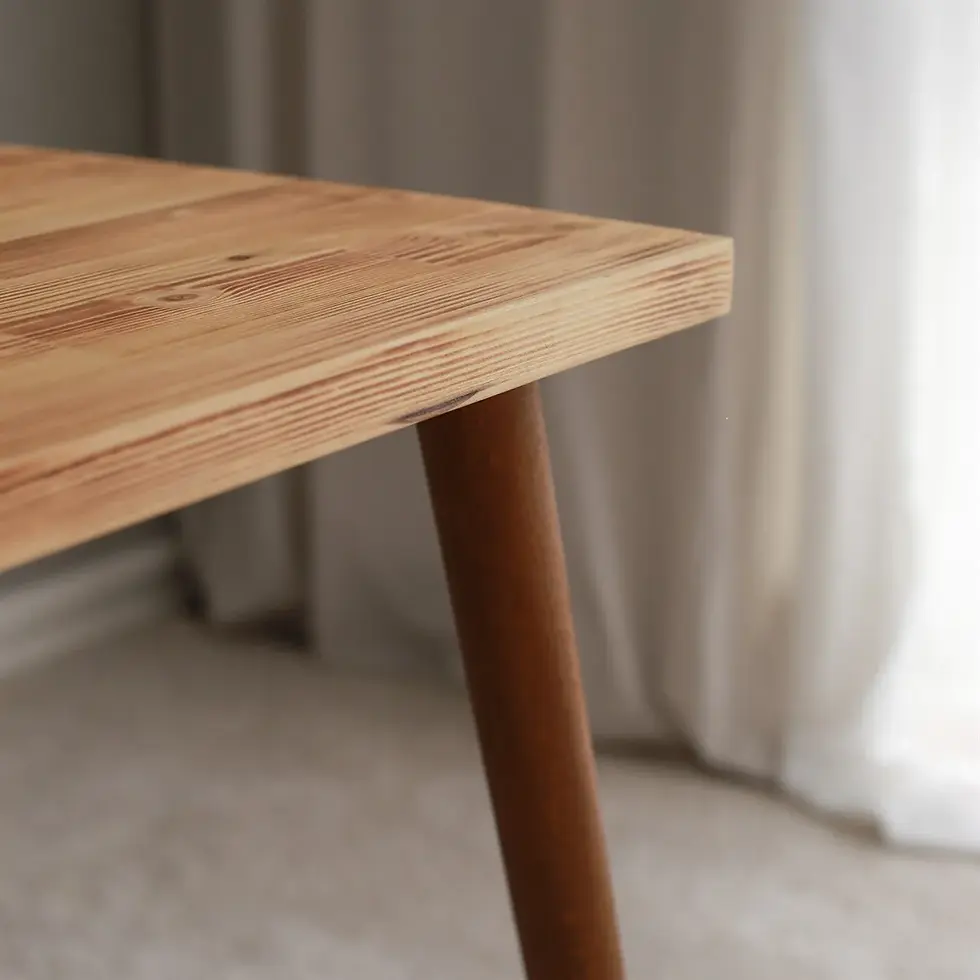 Thumbnail: Close-up of natural wood grain and smooth tabletop finish