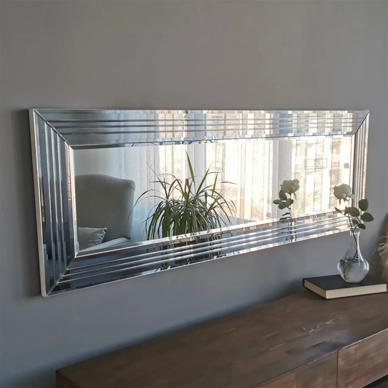 Smoked Edge Decorative Mirror