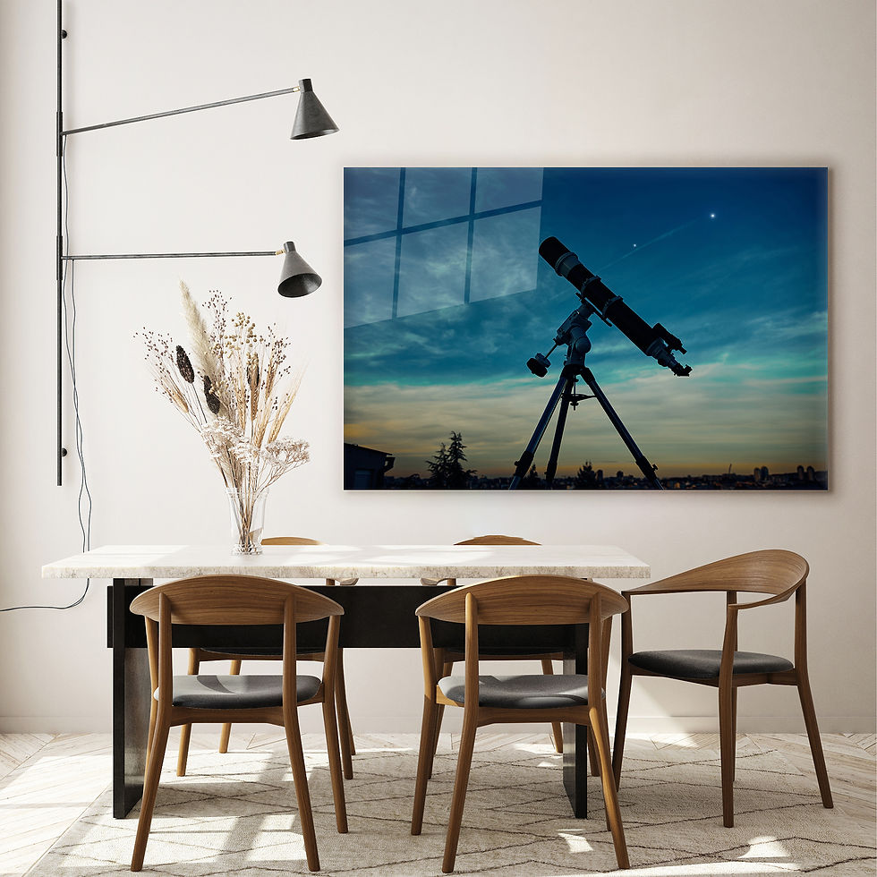 Thumbnail: Telescope Silhouette Wall Art