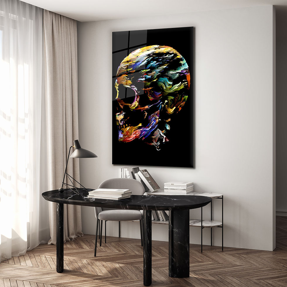 Thumbnail: Abstract Skull Painting wall Art