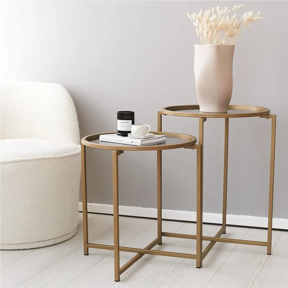 Thumbnail: Gold Metal Side Table