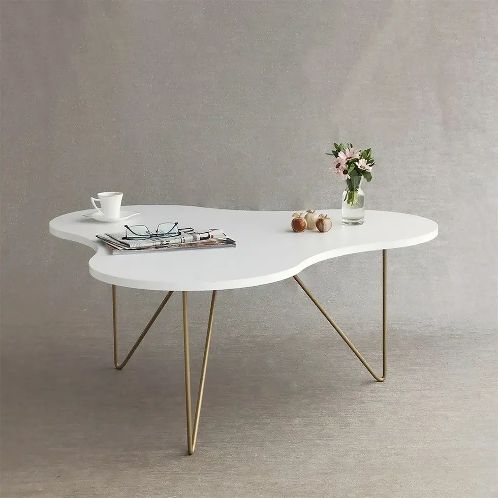 Thumbnail: Gold Flamingo 3-piece Coffee Table Set