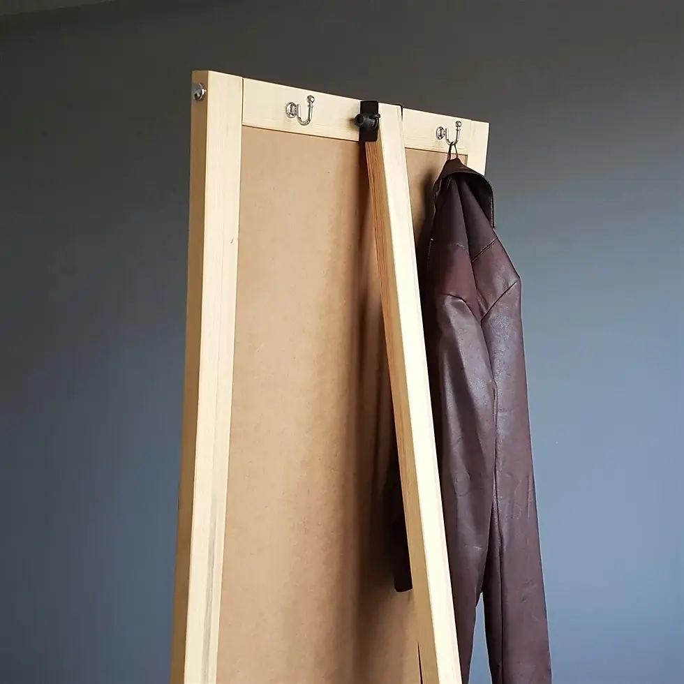 Thumbnail: Full Length Mirror with Wooden Leg (No:3)