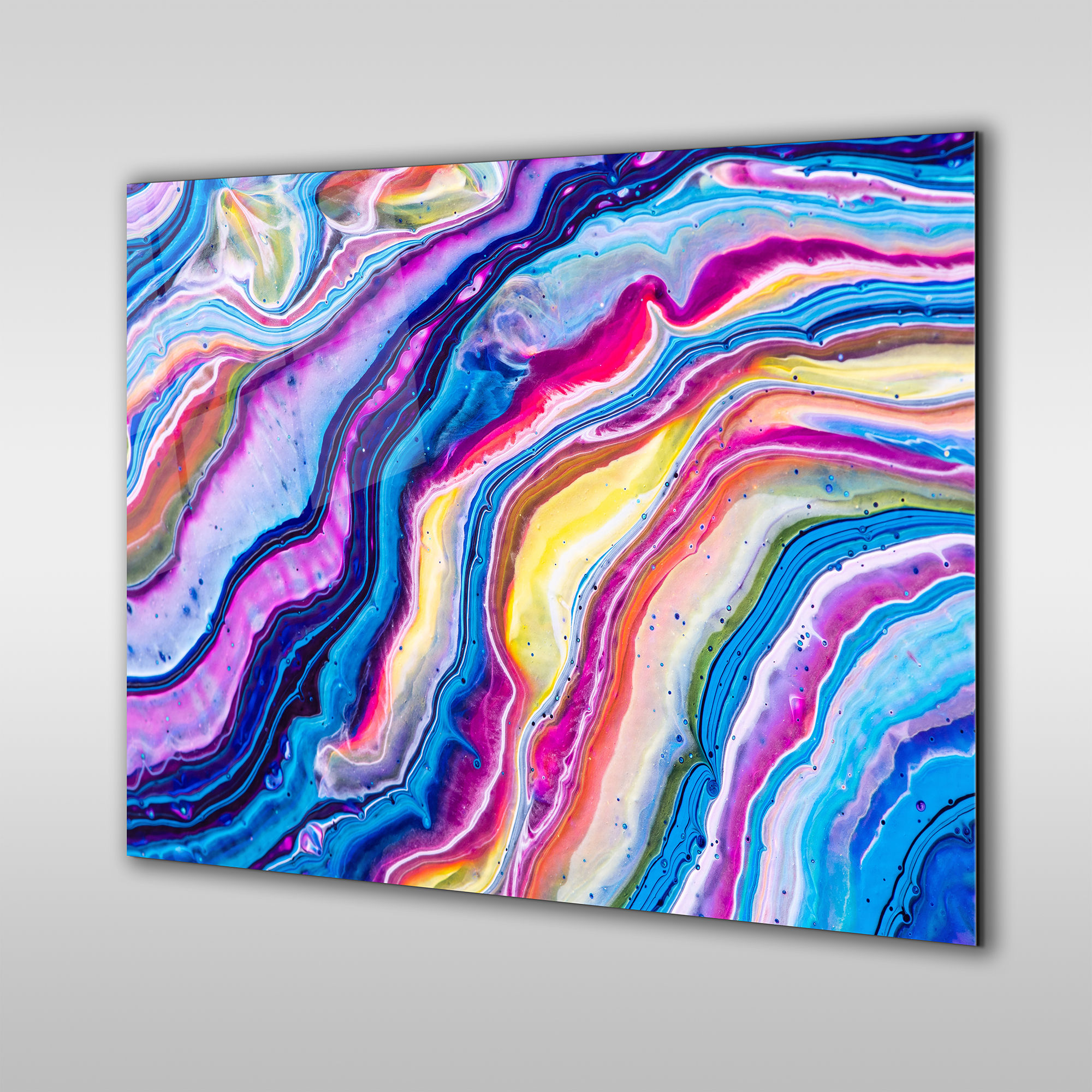 Colorful Acrylic Paint Abstract Wall Art