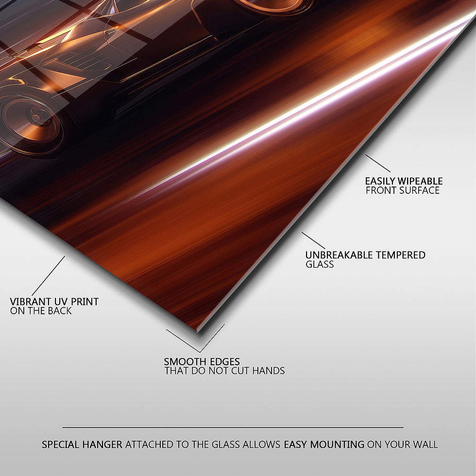 Thumbnail: Speeding Sports Car Wall Art