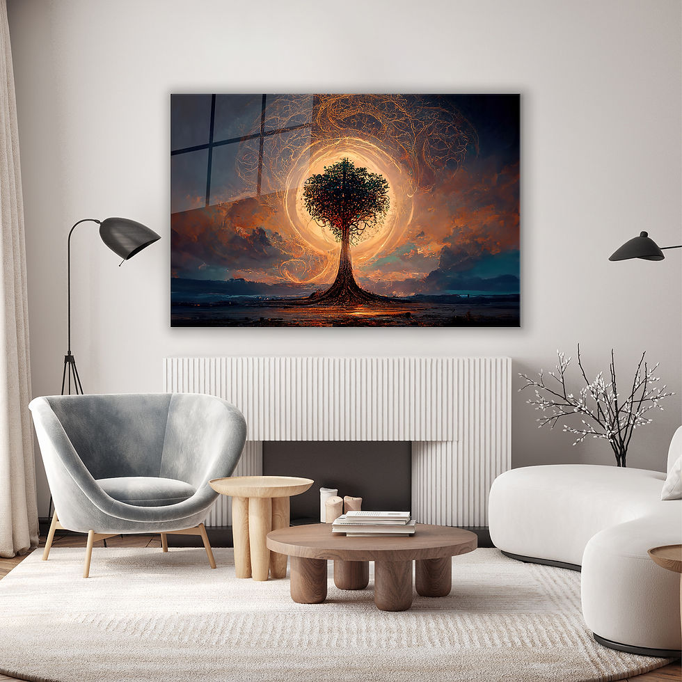 Thumbnail: Solar Eclipse Tree of Life Wall Art