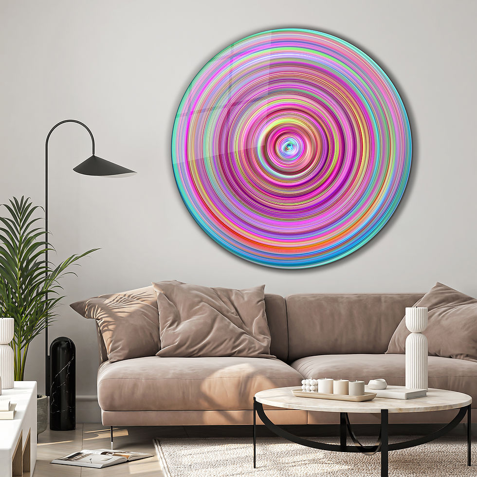 Thumbnail: Colorful Spiral Wall Art