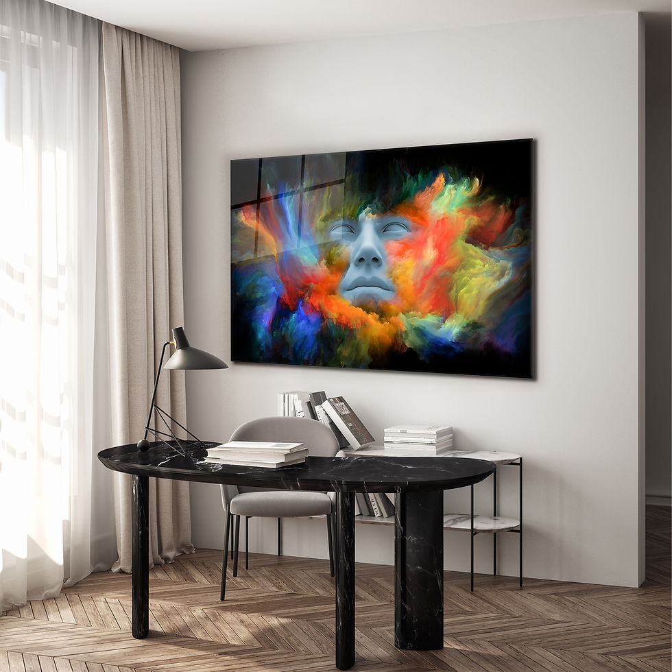 Thumbnail: Surreal Dust Portrait Wall Art